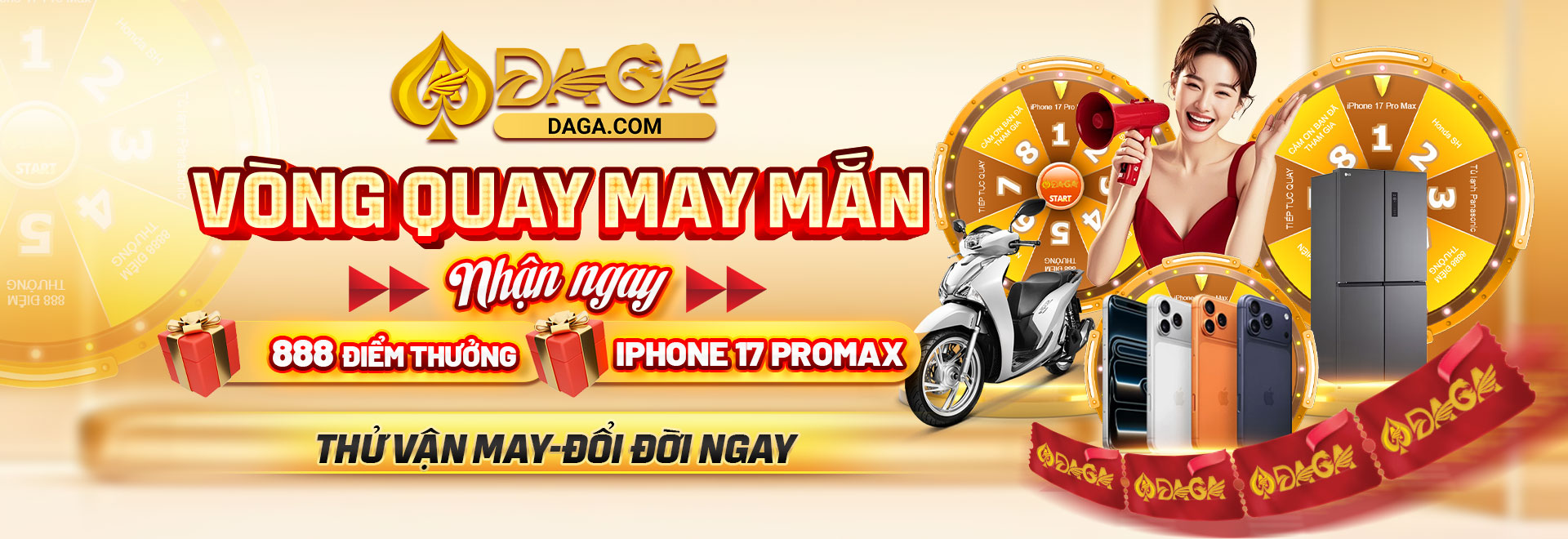 VÒNG XOAY MAY MẮN DAGA